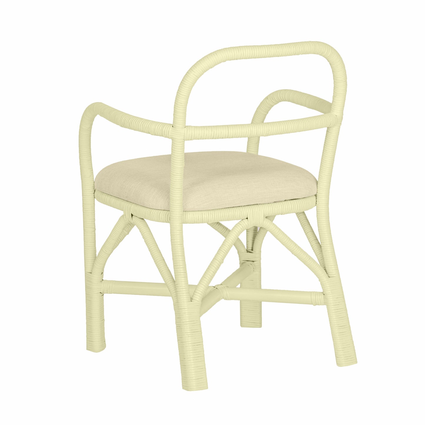 smooch cream rattan dining chair