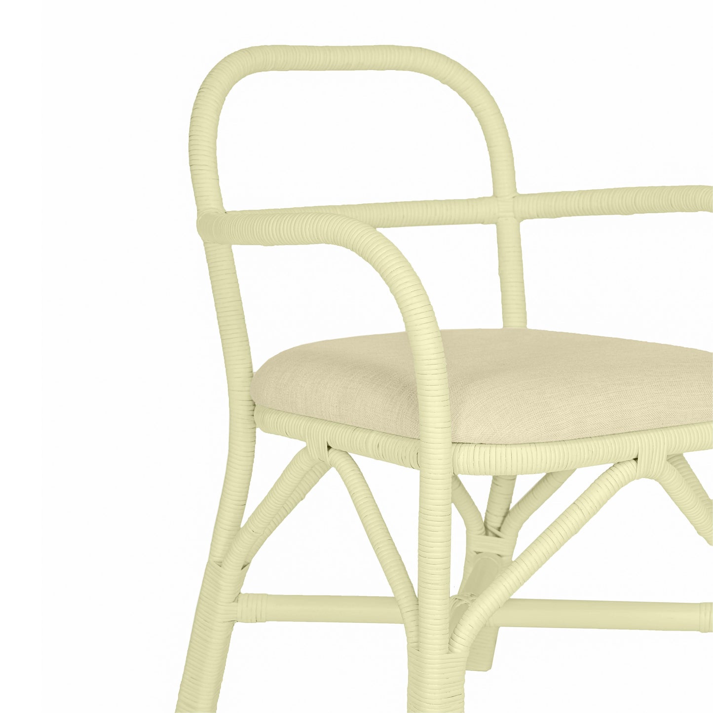 smooch cream rattan dining chair