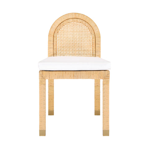 Collins Natural Rattan Arched Back Dining Chair