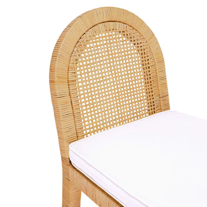 Collins Natural Rattan Arched Back Dining Chair