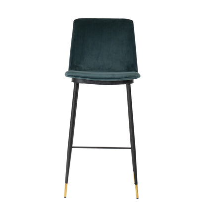 Tammy Green Velvet Counter Stool (Set of 2)