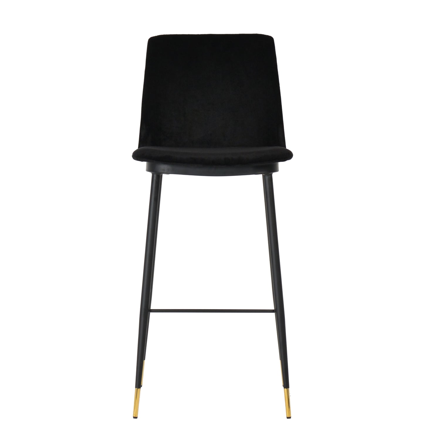 tammy black velvet counter stool (set of 2)