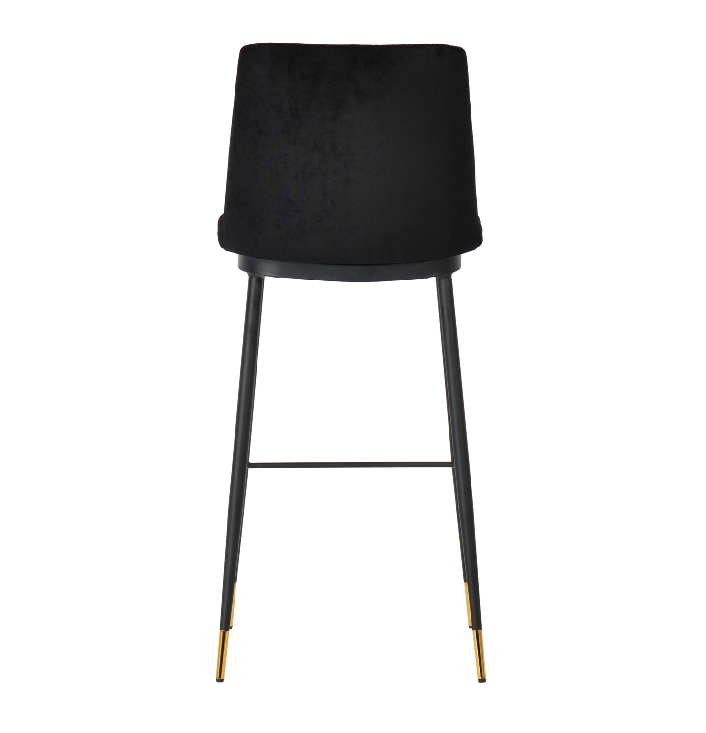 tammy black velvet counter stool (set of 2)