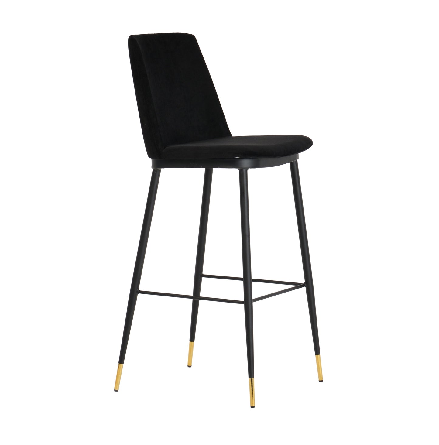 tammy black velvet counter stool (set of 2)