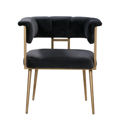 Farah Grey Velvet Chair