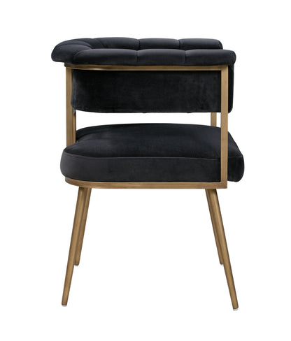 Farah Grey Velvet Chair