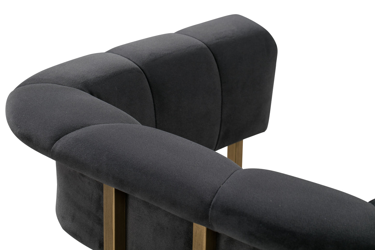 farah grey velvet chair