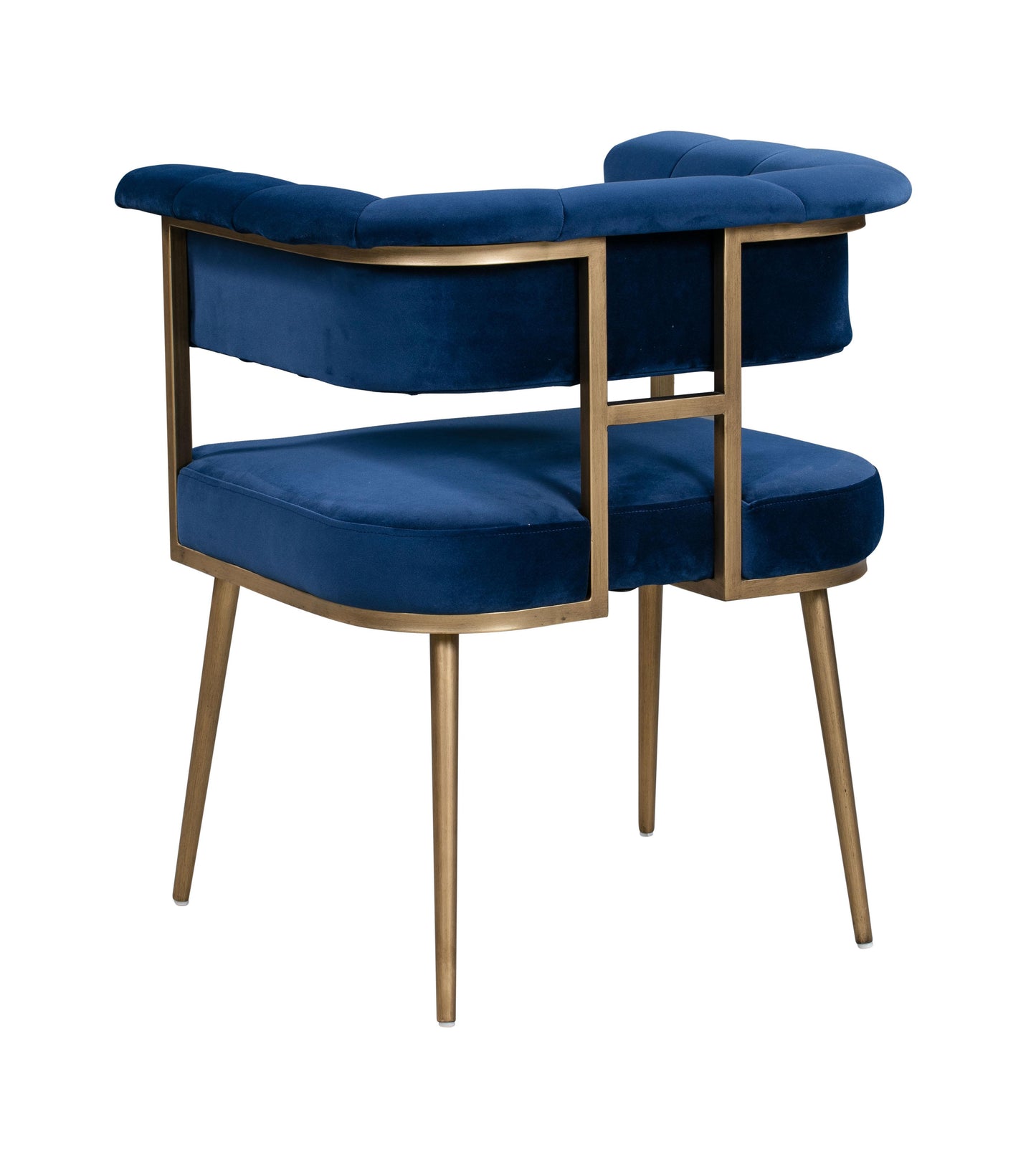 farah navy velvet chair