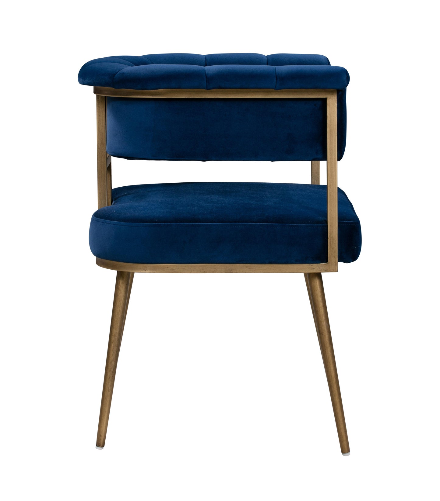 farah navy velvet chair