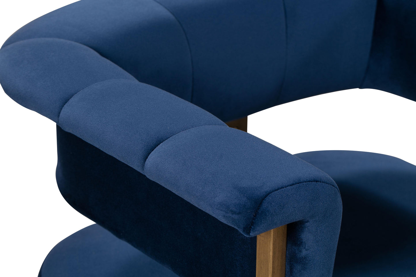 farah navy velvet chair