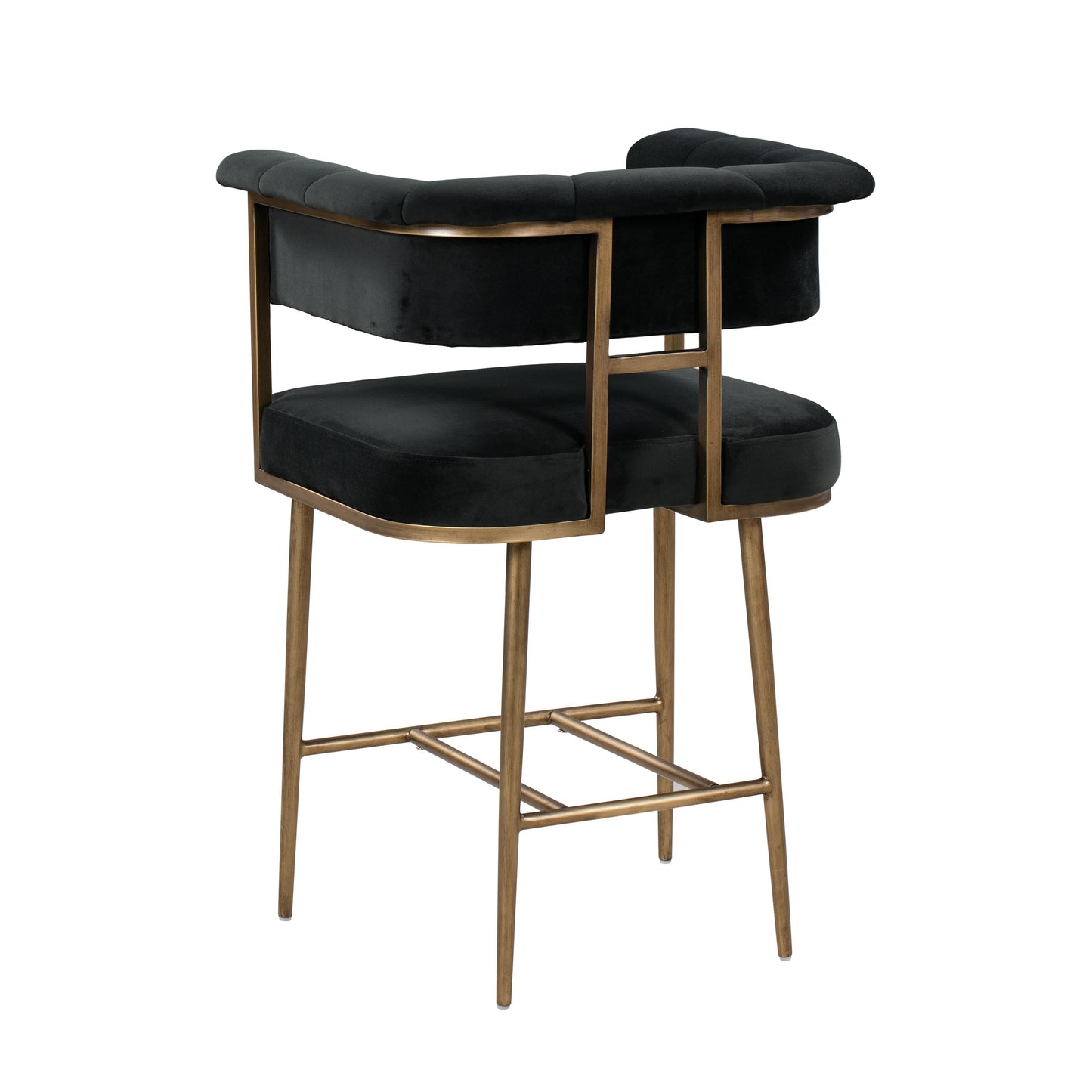 farah grey velvet counter stool