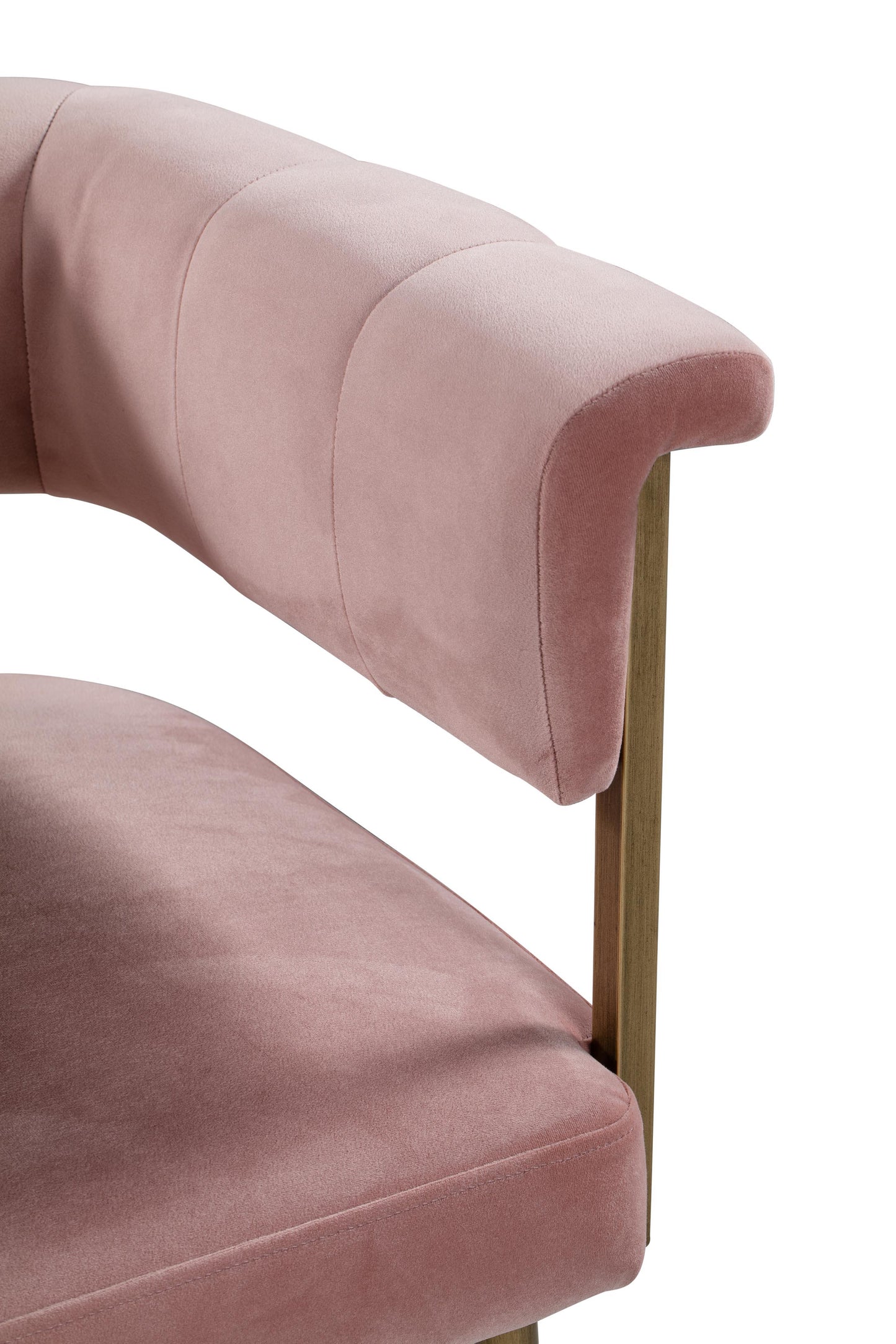farah blush velvet counter stool