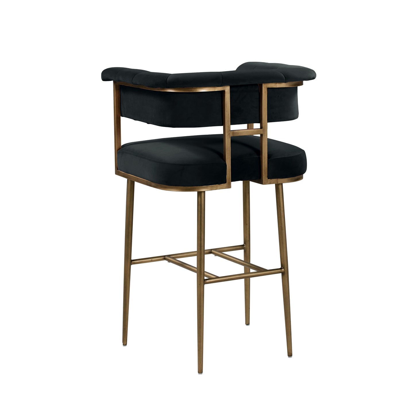 farah grey velvet bar stool