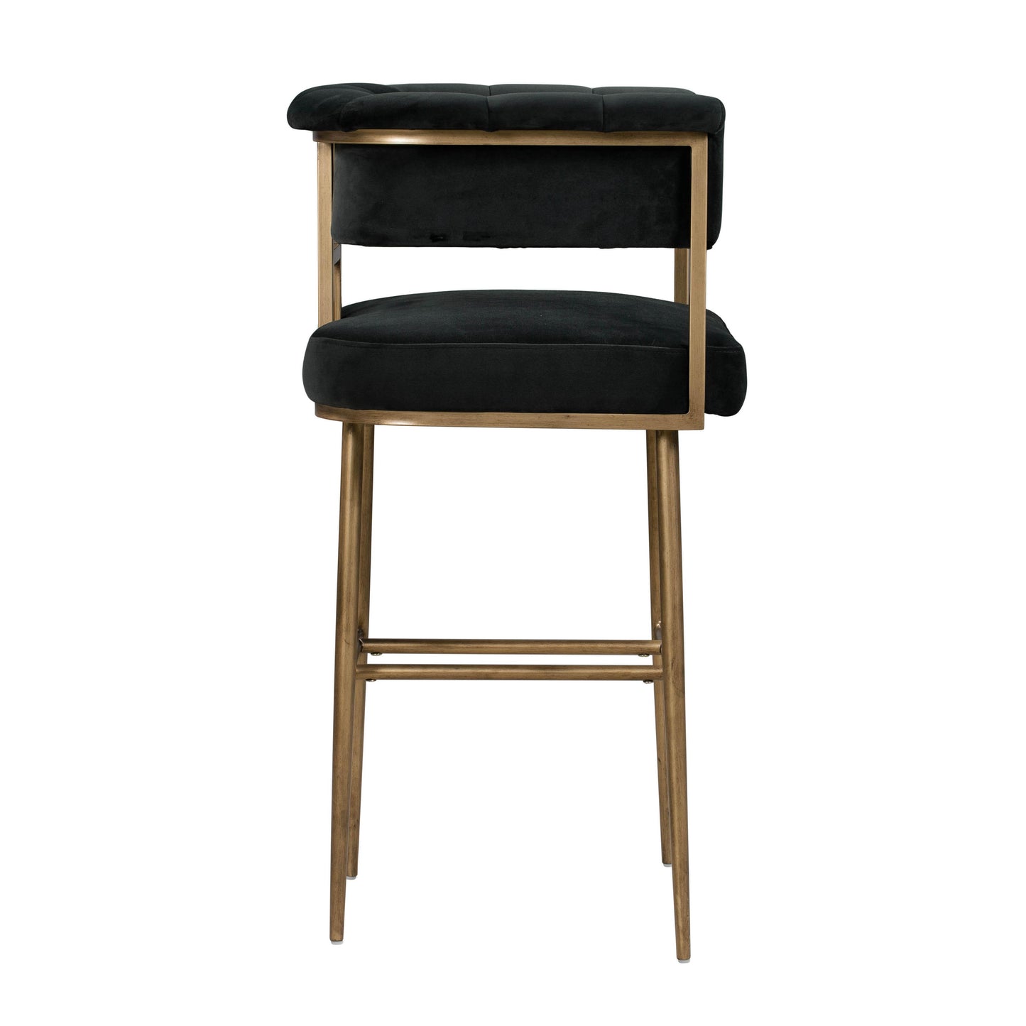 farah grey velvet bar stool