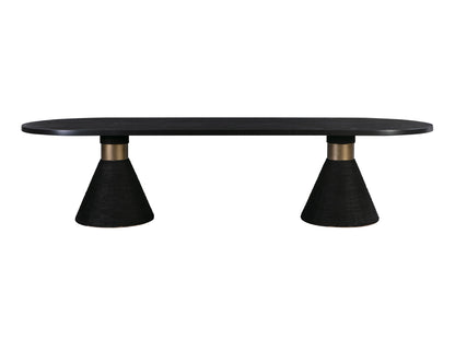 Husky Black Rope Oval Table