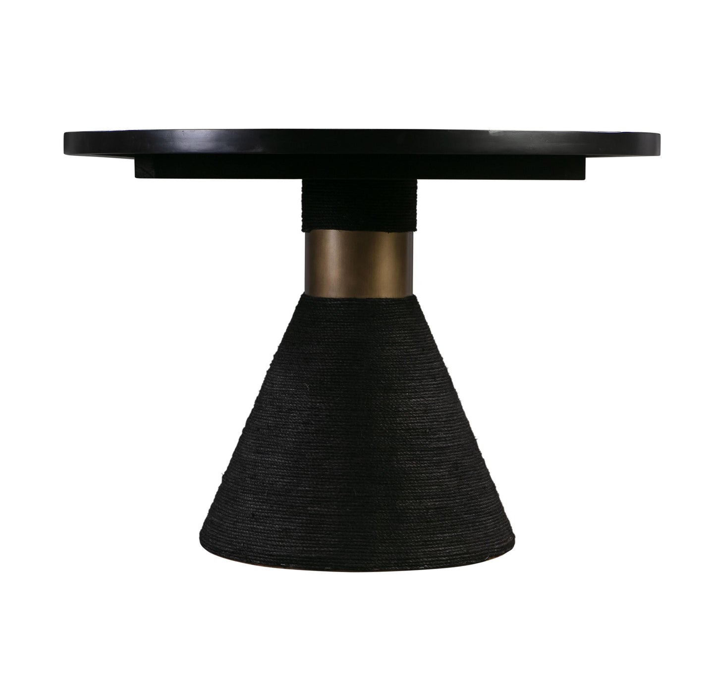 husky black rope oval table