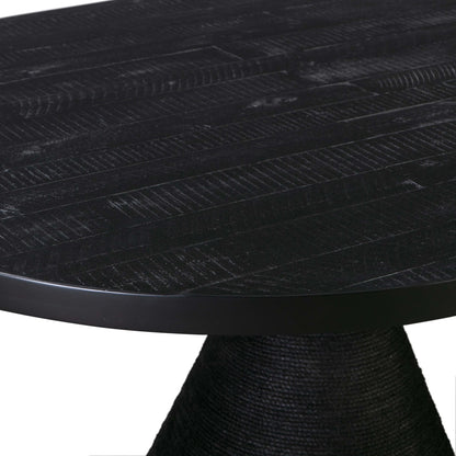 Husky Black Rope Oval Table