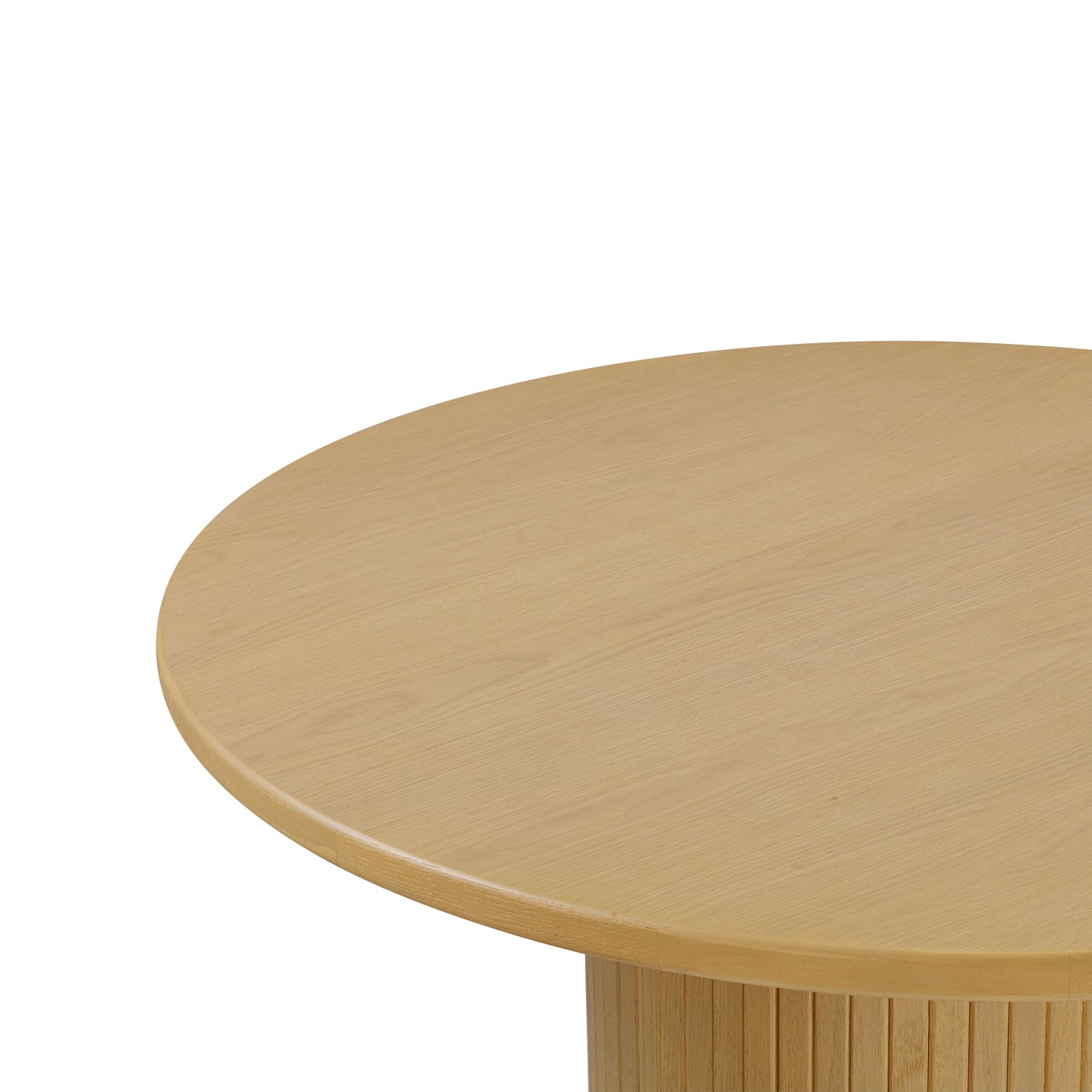 opal natural oak wood round dining table