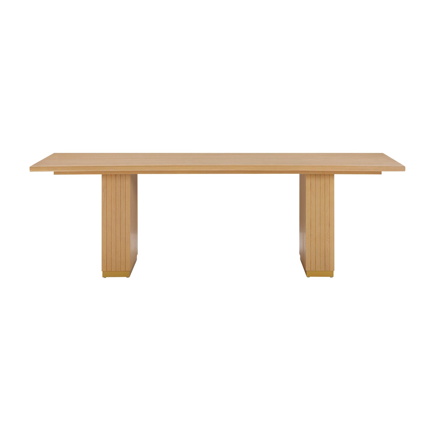 opal natural oak wood rectangular dining table