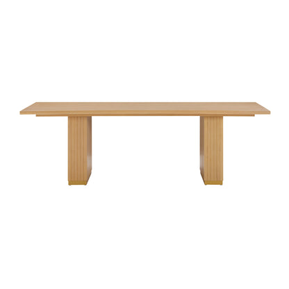 Opal Natural Oak Wood Rectangular Dining Table