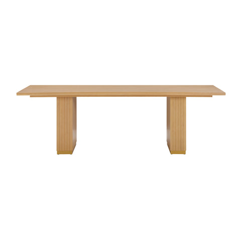 Opal Natural Oak Wood Rectangular Dining Table