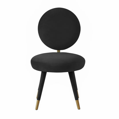 Boba Black Velvet Dining Chair