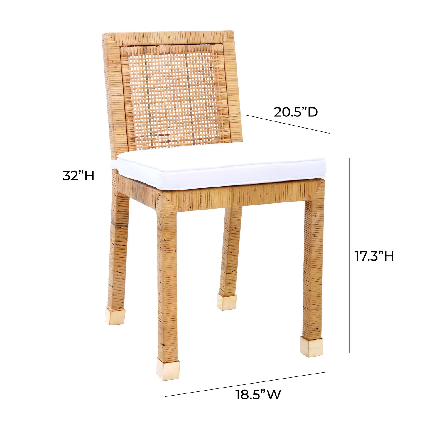 collins rattan dining chair