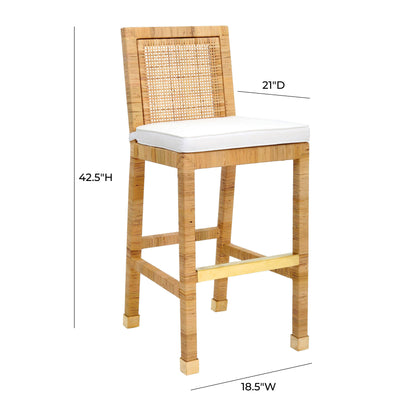 Collins Rattan Bar Stool