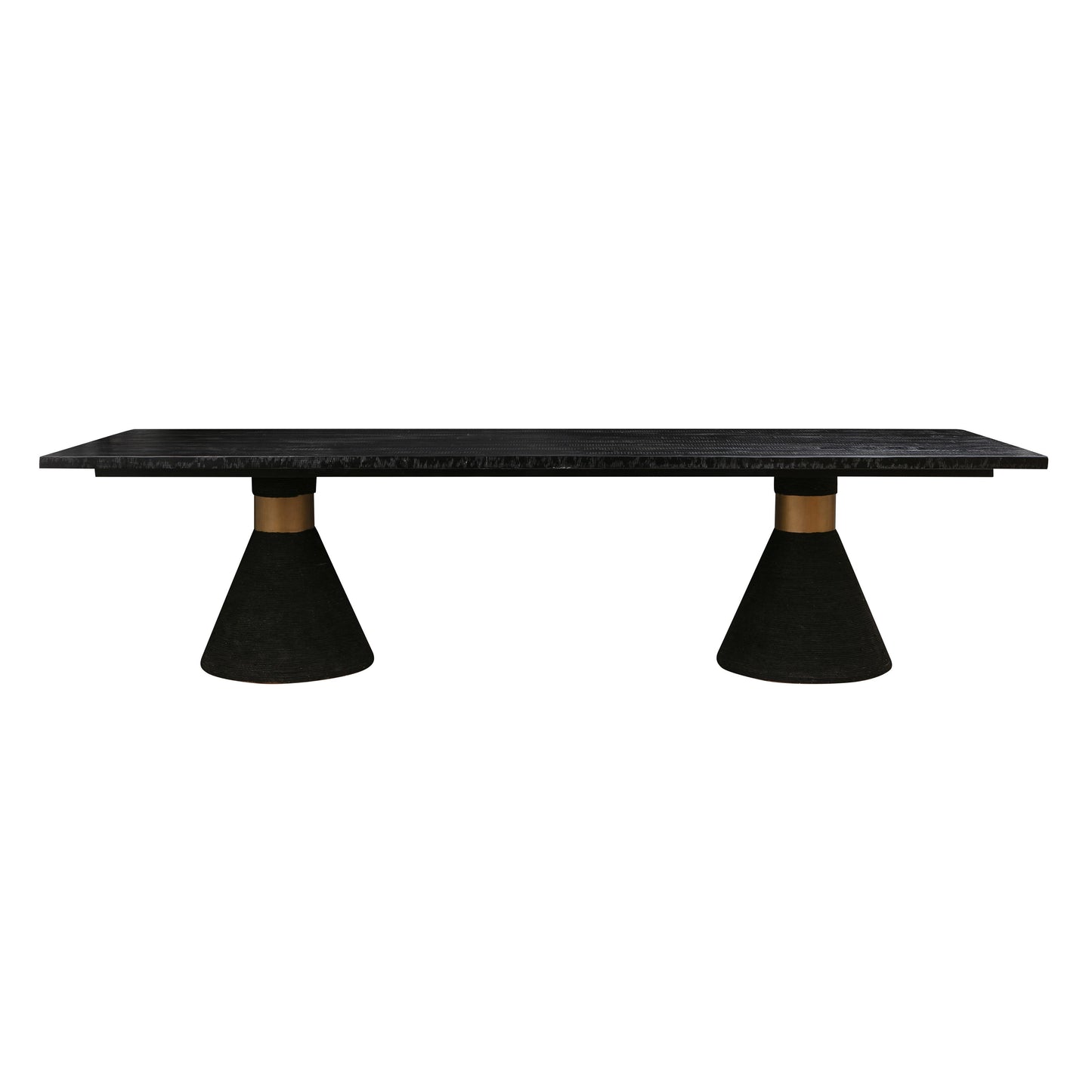 husky black rope rectangular table