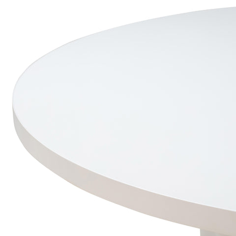 McKenzie 55 Inch White Round Dining Table
