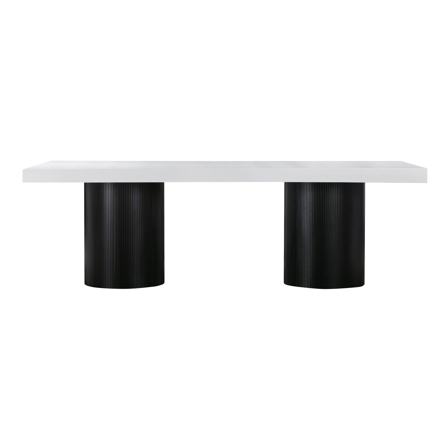 ziva white lacquer dining table