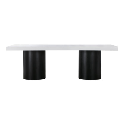 Ziva White Lacquer Dining Table