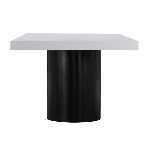 Ziva White Lacquer Dining Table