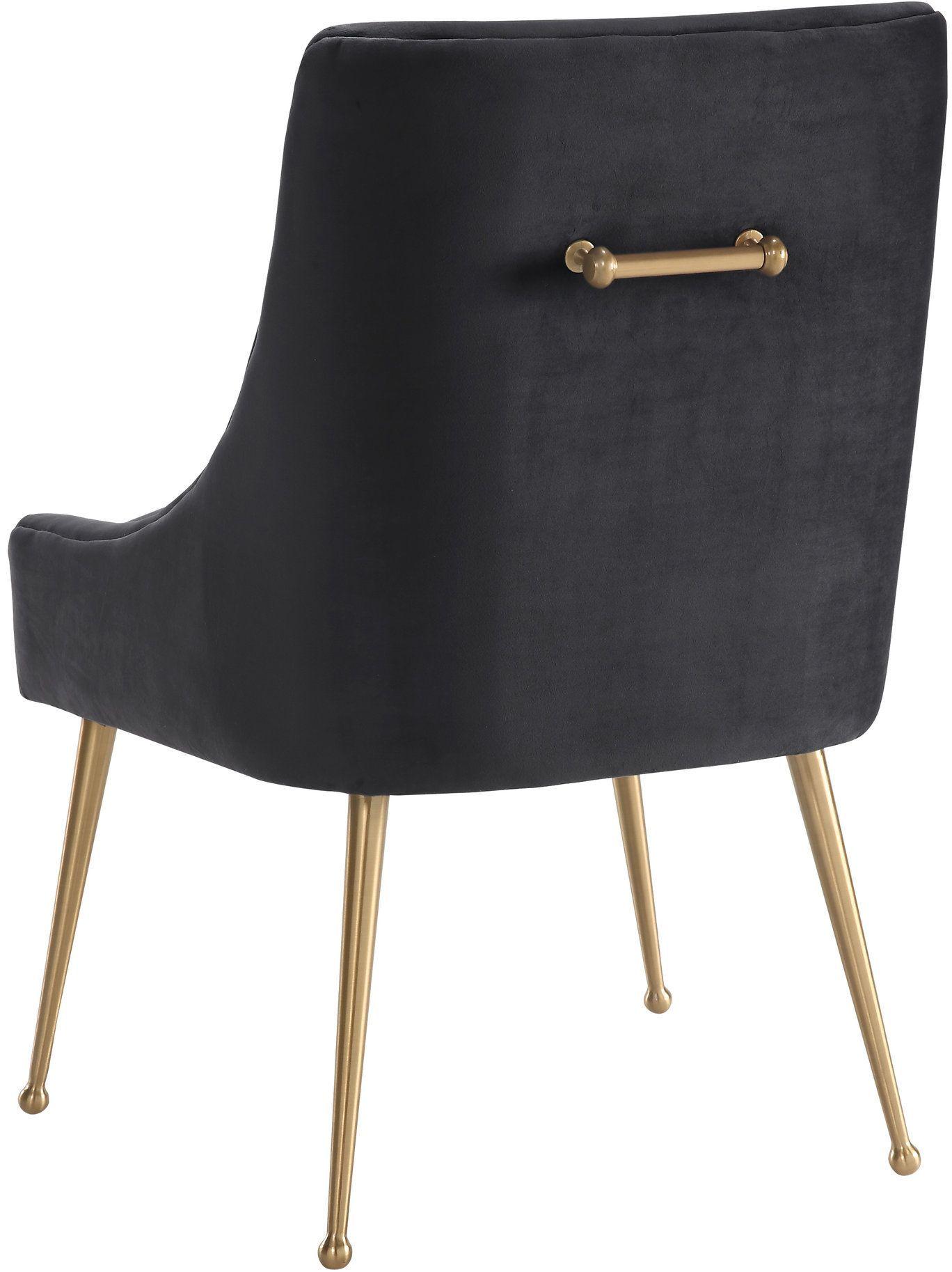 lyrical grey velvet side chair