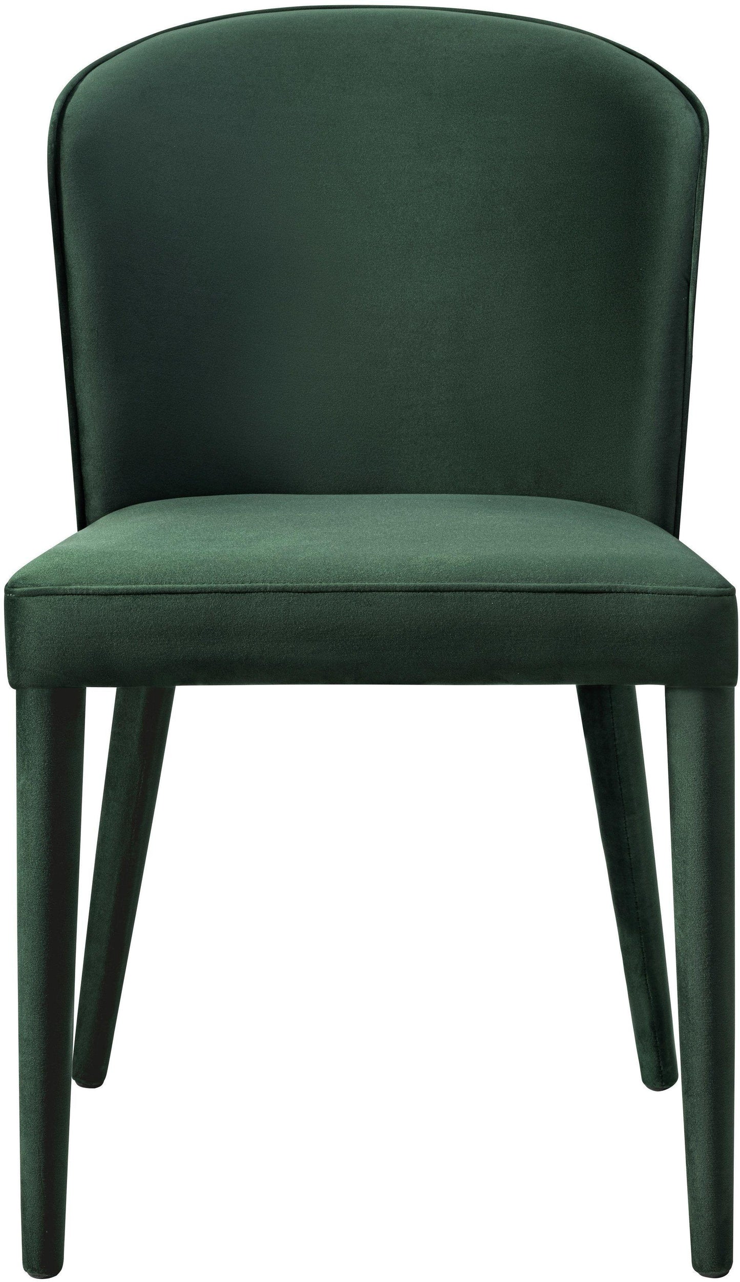 nirsa forest green velvet chair