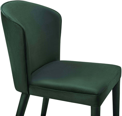 Nirsa Forest Green Velvet Chair