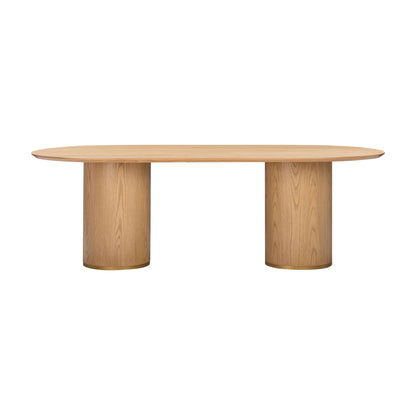 Tarra Natural Ash Wood Oval Dining Table