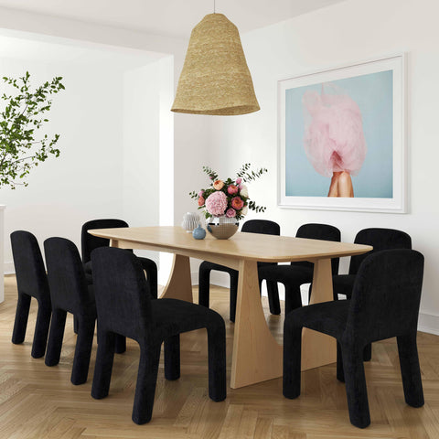 Odette Como Natural Ash Rectangular Dining Table (79"-94") - image 2