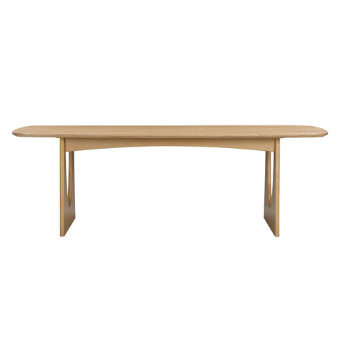 Odette Como Natural Ash Rectangular Dining Table (79"-94") - image 3