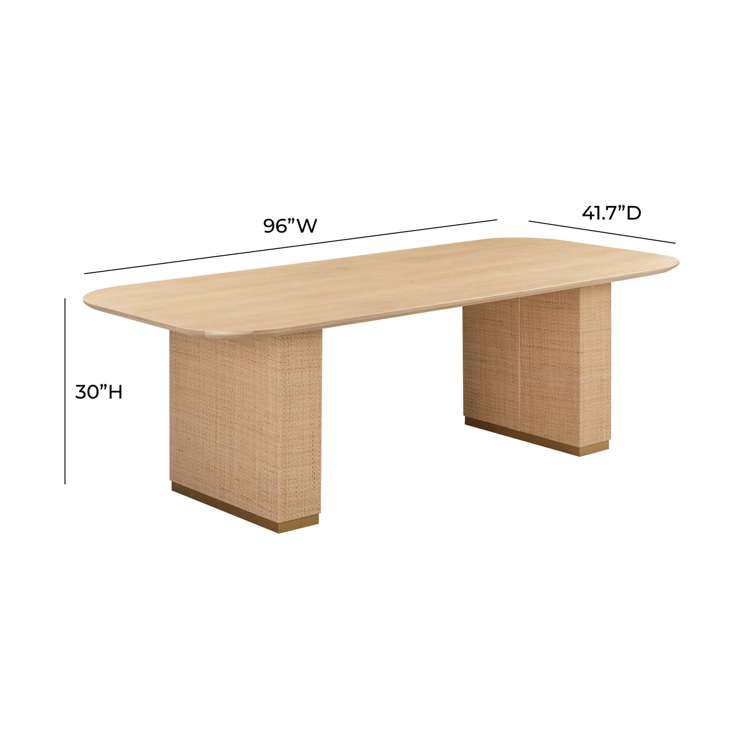 matra 96" rectangular dining table