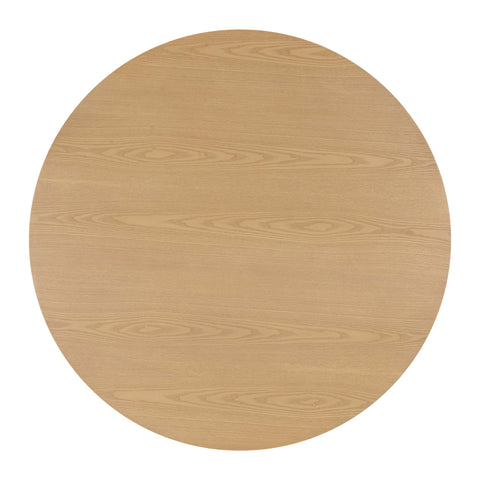 Florence Arden 47" Natural Ash &amp; Rattan Round Dining Table - image 4