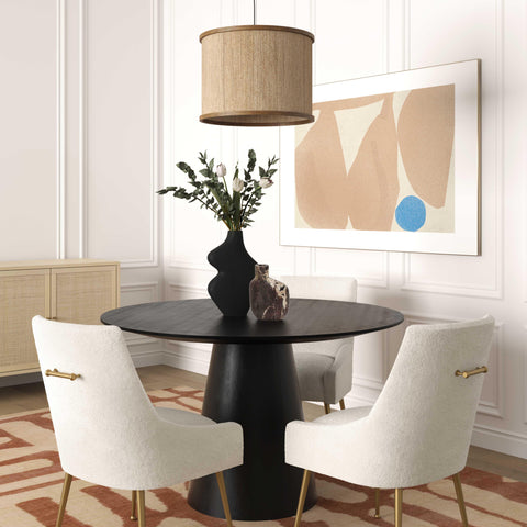 Leonie Siena Round Oak Dining Table (41"-60") - image 2