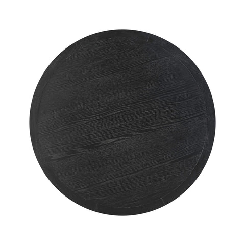 Cindy Black Oak Round Dining Table