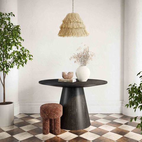 Leonie Siena Round Oak Dining Table (41"-60") - image 7
