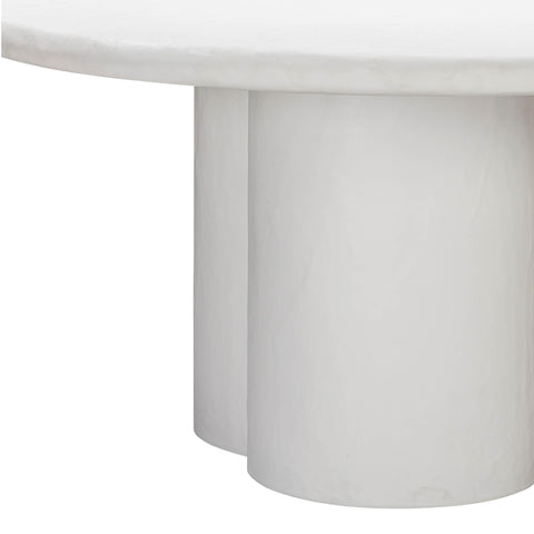Colette Fontaine 59" Faux Plaster Indoor / Outdoor Round Dining Table - image 5