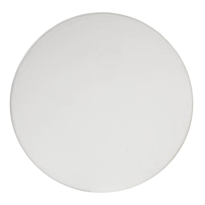 Winter White Faux Plaster Round Dining Table