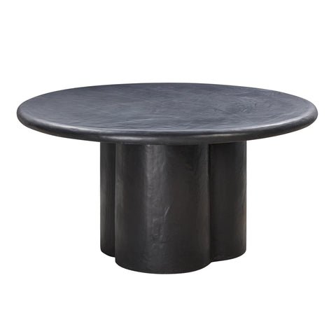 Colette Fontaine 59" Faux Plaster Indoor / Outdoor Round Dining Table - image 1