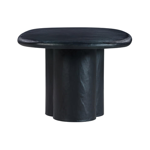 Colette Fontaine 80" Faux Plaster Indoor / Outdoor Oval Dining Table - image 4