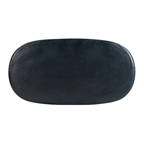 Colette Fontaine 80" Faux Plaster Indoor / Outdoor Oval Dining Table - image 5