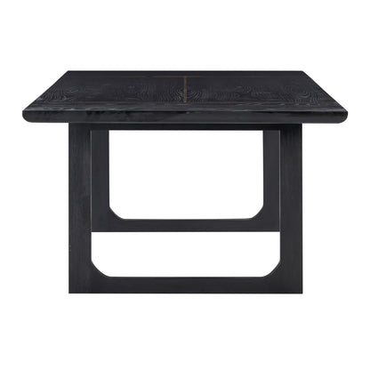 Maiori Black Ash Rectangular Dining Table